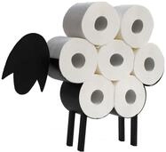DanDiBo Toilettenpapierhalter Schwarz Metall Schaf WC Rollenhalter...