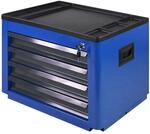 ADB Werkzeugtruhe 4 Schubladen f&uuml;r Werkstattwagen Basic 450x600x440 mm blau