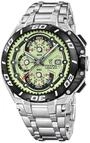 FESTINA Herrenuhr Analog Edelstahlarmband Silber Chrono Bike F20754/3 