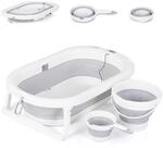 Chipolino Babybadewanne Spa faltbar, Eimer, Sp&uuml;lbecher, integriertes Thermometer