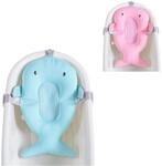 Cangaroo Babybadenetz Bailey Badekissen, Badeauflage, Kunststoff Clips ab Geburt blau