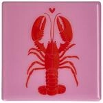 Giftcompany Love Tiles Untersetzer Hummer rosa 11x11cm