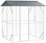 vidaXL Vogelk&auml;fig Anthrazit 215 x 208 x 247 cm Verzinkter Stahl, Garten und