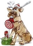 Swarovski Holiday Cheers Dulcis Weihnachtsglocke, Festliche Glasglocke mit Rotem