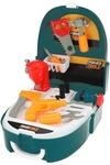 TOI-Toys Power Tools Werkzeug Rucksack f&uuml;r Kinder - mit 21 Teilen - Rollenspiel