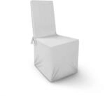 Bestlivings Stuhlhusse (Wei&szlig;) - eckige Stuhllehnen - Stretchhusse (45 cm x 96 cm)