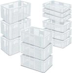 BRB 12x Stapelkorb/B&auml;ckerkisten in 4 Gr&ouml;&szlig;en, Grundma&szlig; LxB 600x400 mm, H 90...
