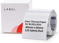 NIIMBOT Transparent 125 St. A2G88318501 Preis-Etiketten, Namens-Etiketten