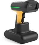 Inateck Industrial Barcode Scanner Kabellos, 2D QR Code Scanner mit intelligenter