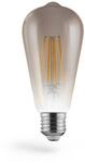 LED-Filament, E27, 420lm 8W, Vintage-Lampe Edison-Kolben, dimmbar, Warmwei&szlig;