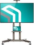 ONKRON TV St&auml;nder rollbar f&uuml;r 32-75 Zoll Fernseher, max Last 60 kg, TV...