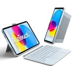 Inateck H&uuml;lle mit Tastatur f&uuml;r iPad 11 A16 2025 11 Zoll, iPad 10. Gen 2022...