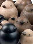 Novoform Design - Mama Sparrow - Dekofigur, Holzfigur - Spatz - Eichenholz,...
