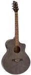 DIMAVERY STW-50 Westerngitarre, braun | Mini-Jumbo Western-Gitarre mit
