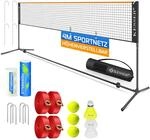 KESSER&reg; Badmintonnetz Tennisnetz | Federballnetz 3-Fach-H&ouml;henverstellbar