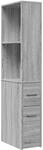 vidaXL Badschrank, Badezimmerschrank Schmal mit Rollen, Nischenschrank...