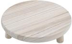Spetebo Holz Blumenhocker Natur 3 Beine - 29 x 7 cm