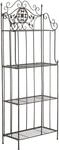 CLP Pflanzenregal Metall klappbar Flora, Blumenregal 4 Ebenen, Standregal im