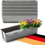 BigDean 6er Set Paletten Blumenk&auml;sten - Einsatz - mit H&auml;ngesystem zum...