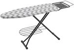 Relaxdays B&uuml;gelbrett f&uuml;r Dampfb&uuml;geleisen, 110 x 33cm, h&ouml;henverstellbar, klappbar,