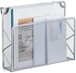 Relaxdays Zeitschriftenhalter Wand, Zeitungsablage h&auml;ngend, Wandkorb, HBT 28x35,5x10