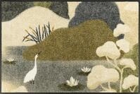 wash+dry Fu&szlig;matte, Zen Flow 50x75cm, innen und au&szlig;en, waschbar, Beige