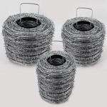 Aquagart Stacheldraht Verzinkt 1,6/1,7mm f&uuml;r Wildzaun Forstzaun Knotengeflecht...