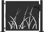vidaXL Gartentor Schwarz 110 x 105 cm Pulverbeschichteter Stahl, Stylisches