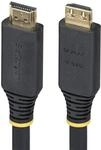 StarTech 15m Aktives HDMI-Kabel mit Griffsteckern, 4K 60Hz, Schwarz