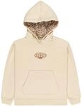 Roxy Fleece-Pullover mit Aufschrift Hope, You Trust, f&uuml;r M&auml;dchen, Beige, Gr&ouml;&szlig;e 38