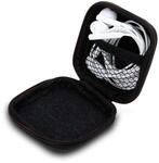 Cadorabo Kopfh&ouml;rer Aufbewahrungsbox in SCHWARZ &ndash; Eckige Robuste Tasche aus