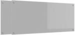 vidaXL K&uuml;chenr&uuml;ckwand 2 pcs Hellgrau 120 x 50 cm Geh&auml;rtetes Glas, Moderne,...