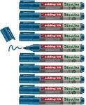edding 28 Ecoline Whiteboardmarker - blau - 10 Whiteboard Stifte - Rundspitze 1,5-3