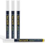 SECURIT - 4er-Set Kreidemarker - F&uuml;r nicht-por&ouml;se Oberfl&auml;chen (Schwarze Tafel,