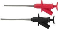 MONACOR TH-40 Klemmpr&uuml;fspitze CAT III 1000 V Rot, Schwarz 1 Paar