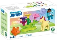 PLAYMOBIL | JUNIOR | Einhorn‑Feengarten | Magisches Garten‑Set mit Fee, Einhorn &