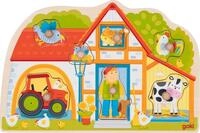 Steckpuzzle Unser Bauernhaus: 30 x 20 x 2,4 cm, Holz, 7 Teile, per St&uuml;ck