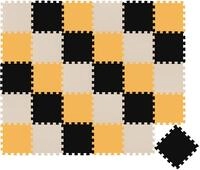 LittleTom 27 Teile Spielmatte Baby Puzzlematte ab Null - 30 x 30 cm Krabbelmatte