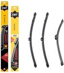 SWF Scheibenwischer Komplettset f&uuml;r Seat Mii 2011-2021 &ndash; 3er Set (Vorne +...