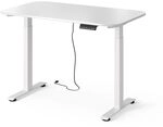 Vicco h&ouml;henverstellbarer elektrischer Schreibtisch Elevate, Wei&szlig;, 120 x 70 cm...