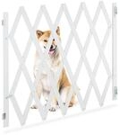 Relaxdays Hundeabsperrgitter ausziehbar bis 140 cm, 87-99 hoch, Bambus, Hunde