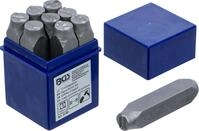 BGS 3040 | Einschlagzahlen | 12 mm | DIN 1451 | Schlag-Zahlen / Schlagstempel