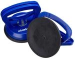 Relaxdays Saugheber 2er Set, Transport von Scheiben, Fliesen & Platten, Glasheber bis