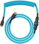 GLORIOUS Premium Coiled Keyboard Cable, USB-C auf USB-A, Electric Blue