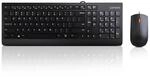 Lenovo 300 USB Combo, Full-Size Wired Tastatur & Maus, Ergonomische, Links- oder