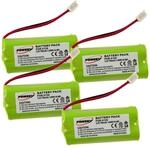 4X Akku f&uuml;r schnurlos Telefon Siemens gigaset A245, A265, A160, 2,4V, NiMH