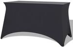 vidaXL Stretch-Tischhusse 2 Stk. 120 x 60,5 x 74 cm Anthrazit
