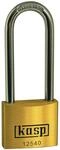 Kasp Messingschloss Premium, 50 mm, extrahoher B&uuml;gel, gleichschlie&szlig;end, K12550L80A1