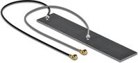 Delock WLAN 802.11ac/ax/a/h/b/g/n Doppelantenne 2 x MHF Stecker 2,2 &ndash; 4,0 dBi