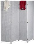 Relaxdays Paravent Raumteiler, 4-teilig, HxB: 180 x 180 cm, Faltbarer Raumtrenner,